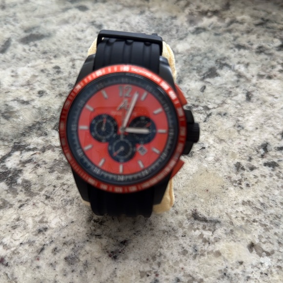 ADEE KAYEArtfully Chronograph Orange Dial Men's Watch